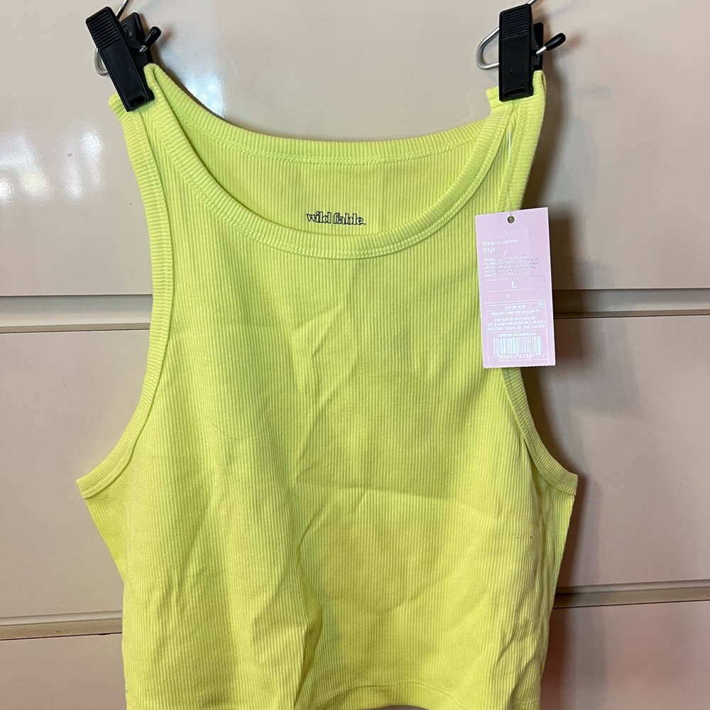 Target Wild Fable Neon Yellow Tank Top